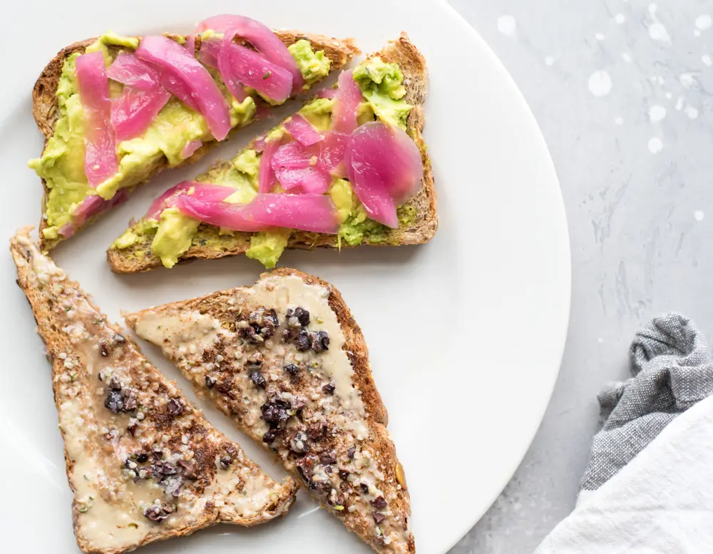 Avocado Toast with Pickled Onions