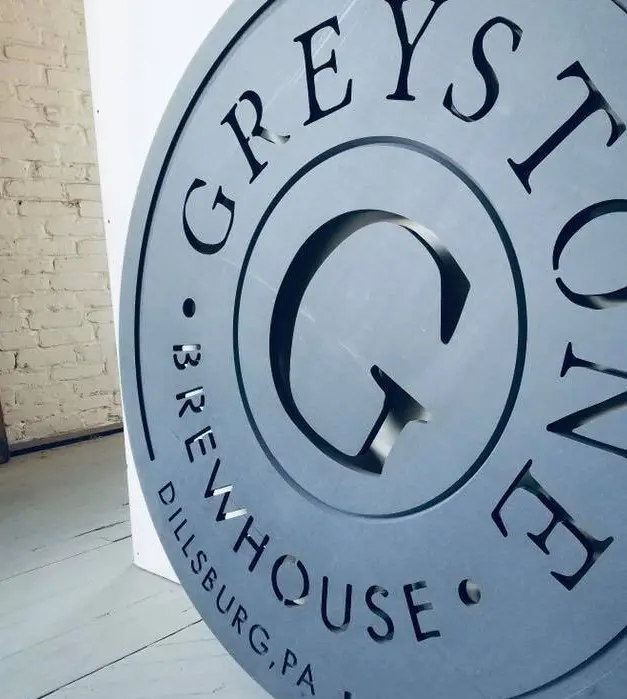 Grey Metal Greystone Brewhouse Sign