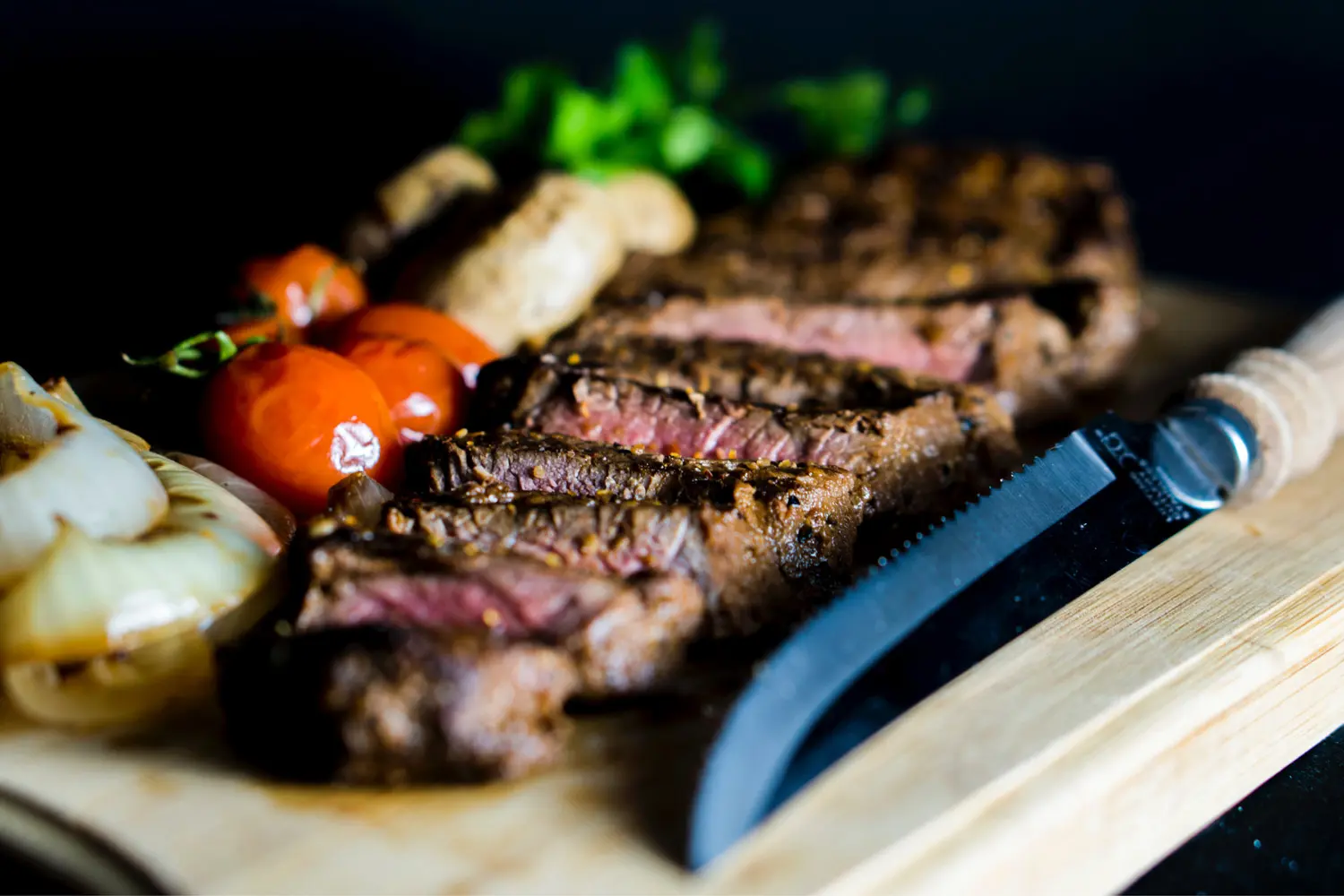 Sliced Steak with Vegetables